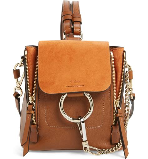 chloe faye backpack medium|chloe mini faye backpack.